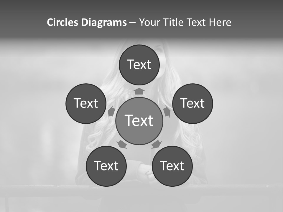 A Beautiful Blonde Woman Standing In Front Of A Body Of Water PowerPoint Template