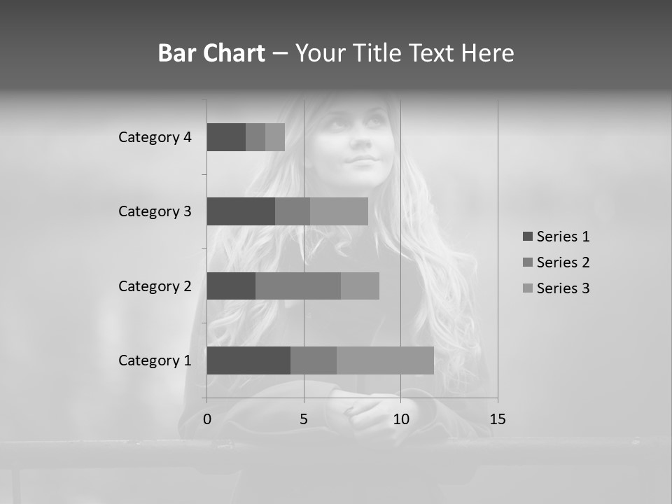 A Beautiful Blonde Woman Standing In Front Of A Body Of Water PowerPoint Template