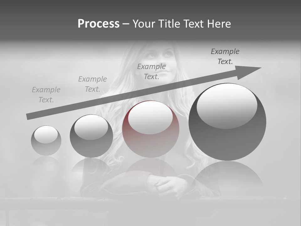 A Beautiful Blonde Woman Standing In Front Of A Body Of Water PowerPoint Template