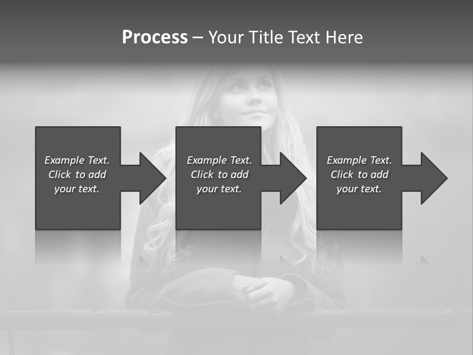 A Beautiful Blonde Woman Standing In Front Of A Body Of Water PowerPoint Template