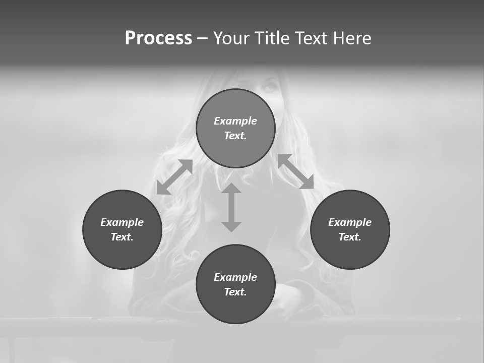 A Beautiful Blonde Woman Standing In Front Of A Body Of Water PowerPoint Template