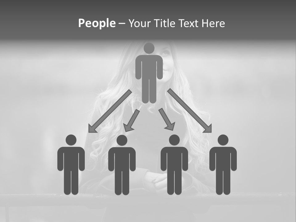 A Beautiful Blonde Woman Standing In Front Of A Body Of Water PowerPoint Template