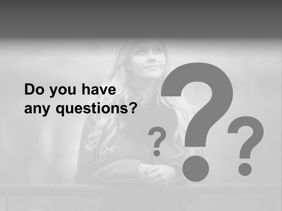 A Beautiful Blonde Woman Standing In Front Of A Body Of Water PowerPoint Template