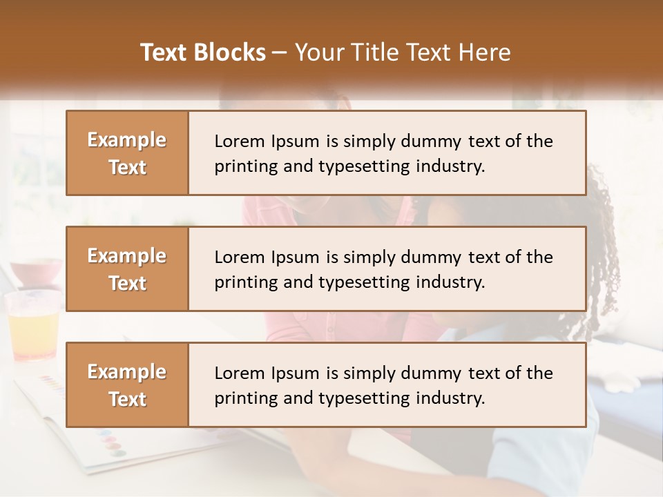 A Woman And A Child Are Looking At A Book PowerPoint Template