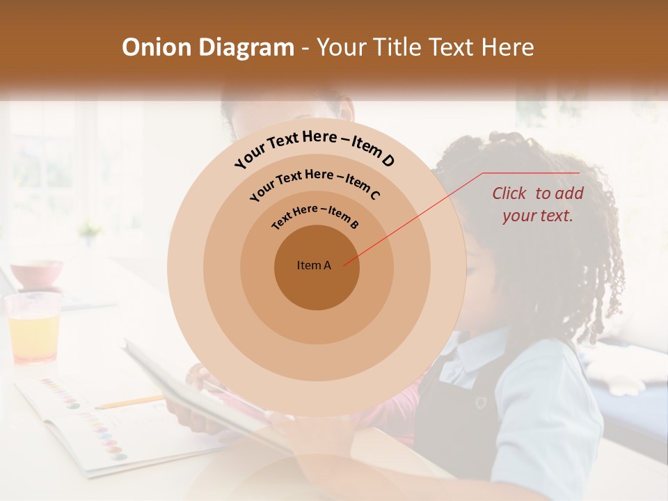 A Woman And A Child Are Looking At A Book PowerPoint Template