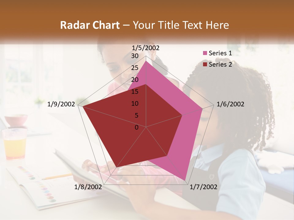 A Woman And A Child Are Looking At A Book PowerPoint Template