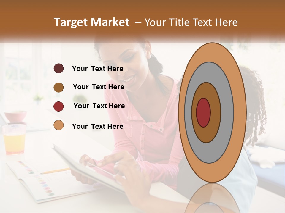 A Woman And A Child Are Looking At A Book PowerPoint Template