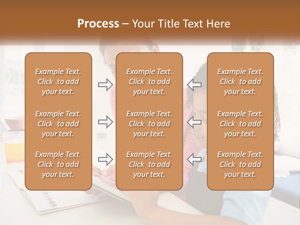 A Woman And A Child Are Looking At A Book PowerPoint Template