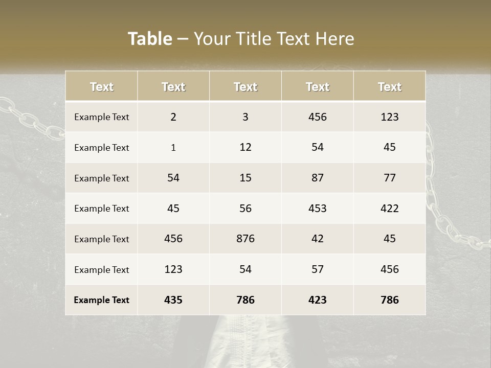 A Woman Is Chained Up To A Wall With Chains PowerPoint Template