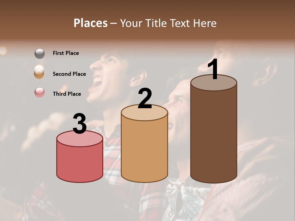 A Group Of Men Singing In A Bar PowerPoint Template