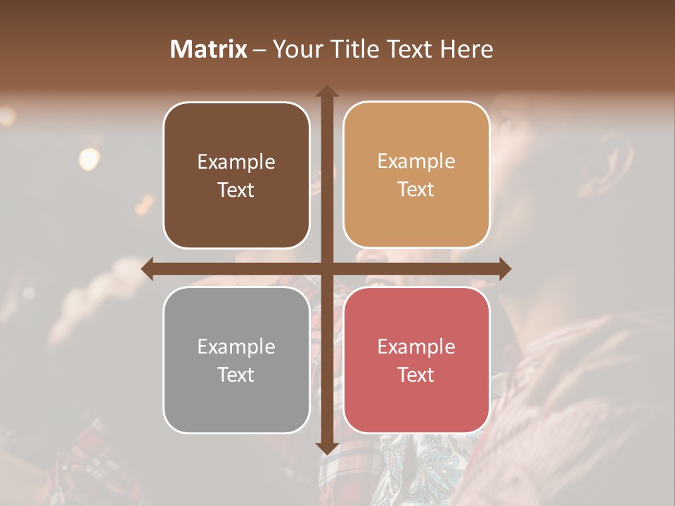 A Group Of Men Singing In A Bar PowerPoint Template