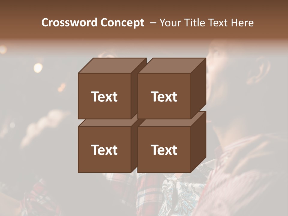 A Group Of Men Singing In A Bar PowerPoint Template