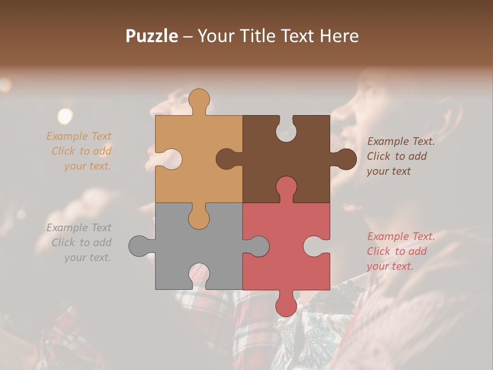 A Group Of Men Singing In A Bar PowerPoint Template