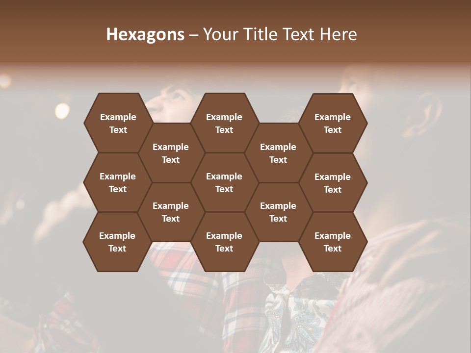 A Group Of Men Singing In A Bar PowerPoint Template