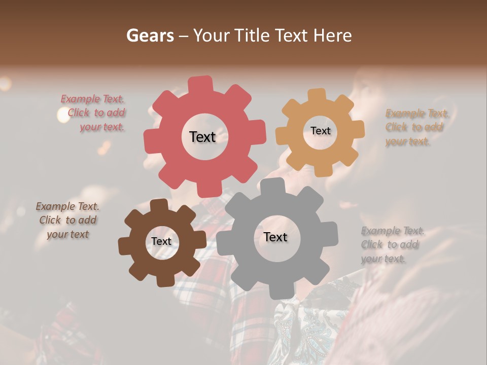 A Group Of Men Singing In A Bar PowerPoint Template