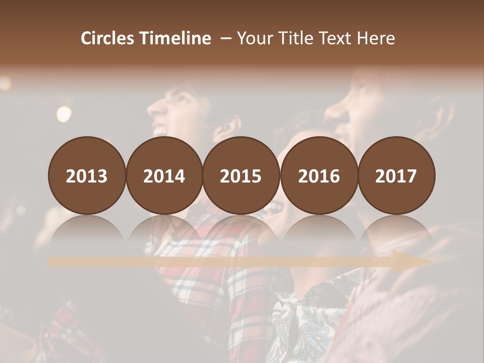 A Group Of Men Singing In A Bar PowerPoint Template