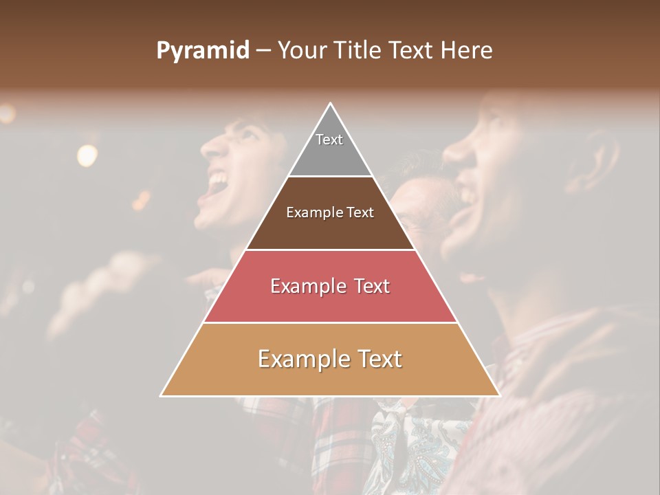 A Group Of Men Singing In A Bar PowerPoint Template