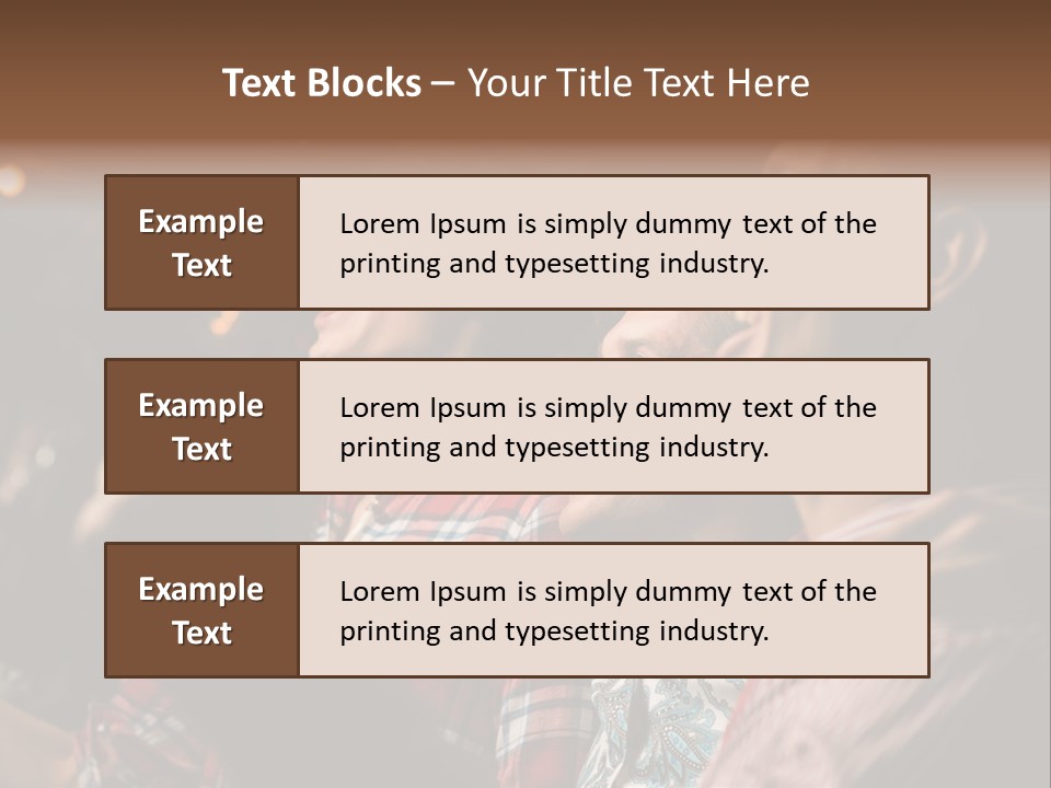 A Group Of Men Singing In A Bar PowerPoint Template