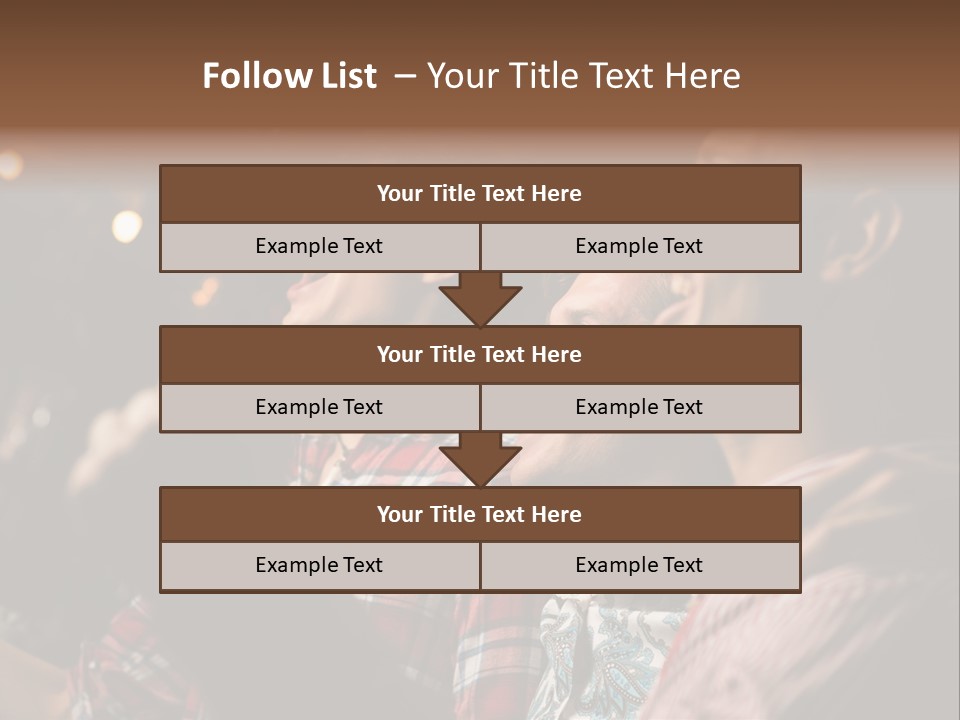 A Group Of Men Singing In A Bar PowerPoint Template