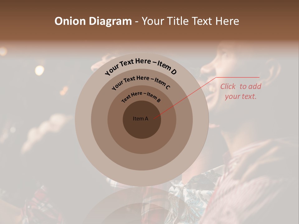 A Group Of Men Singing In A Bar PowerPoint Template