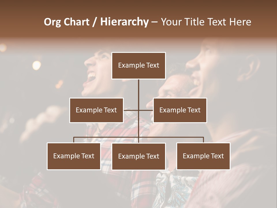 A Group Of Men Singing In A Bar PowerPoint Template