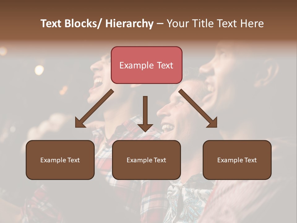 A Group Of Men Singing In A Bar PowerPoint Template