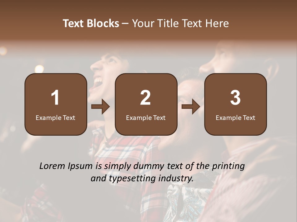 A Group Of Men Singing In A Bar PowerPoint Template
