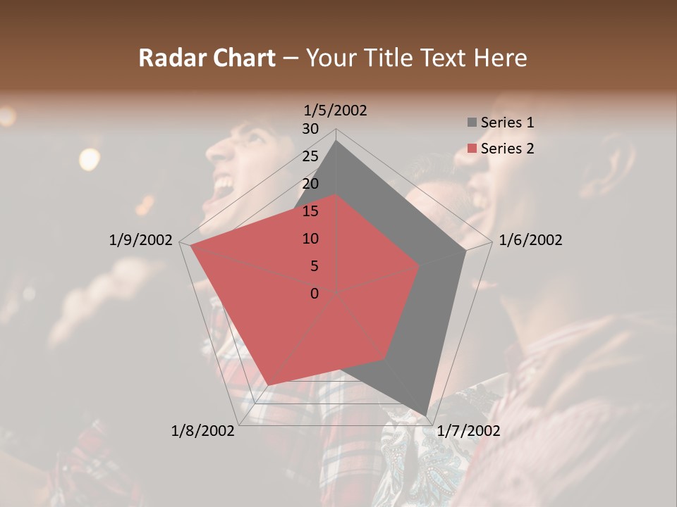 A Group Of Men Singing In A Bar PowerPoint Template