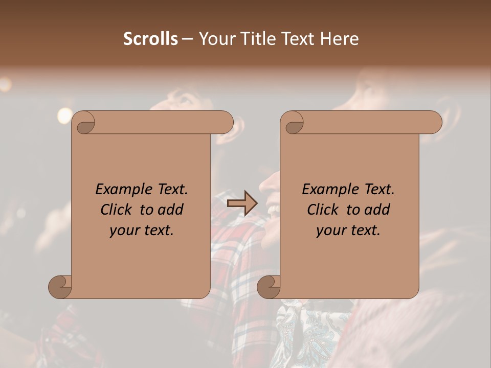 A Group Of Men Singing In A Bar PowerPoint Template