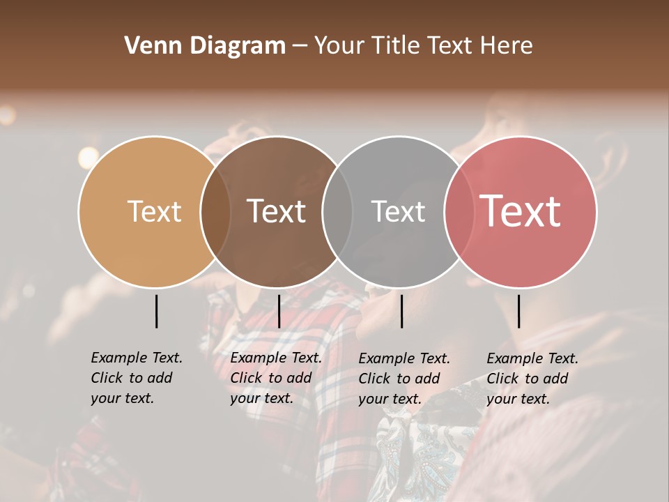 A Group Of Men Singing In A Bar PowerPoint Template