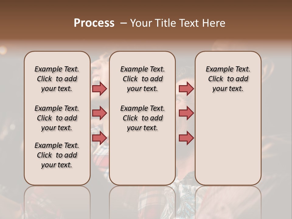 A Group Of Men Singing In A Bar PowerPoint Template