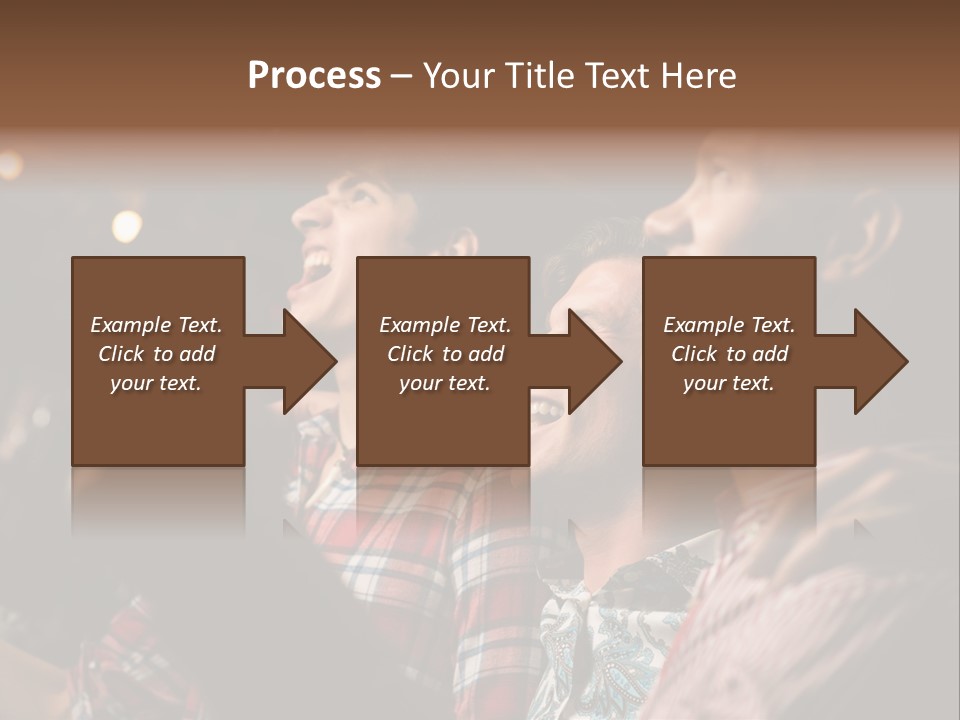 A Group Of Men Singing In A Bar PowerPoint Template