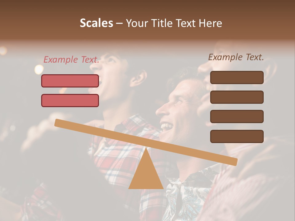 A Group Of Men Singing In A Bar PowerPoint Template