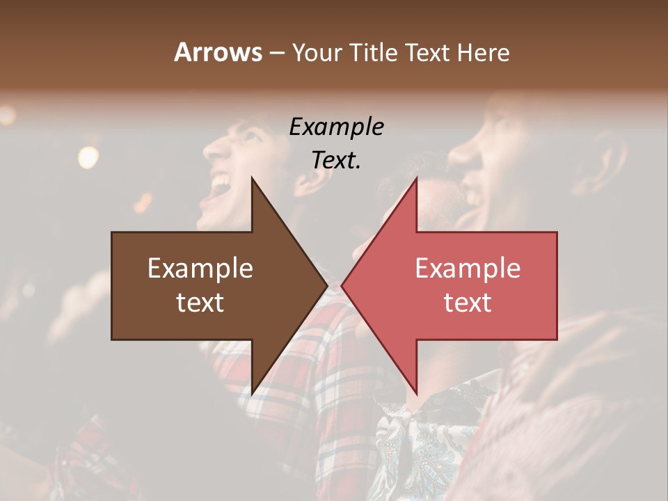 A Group Of Men Singing In A Bar PowerPoint Template