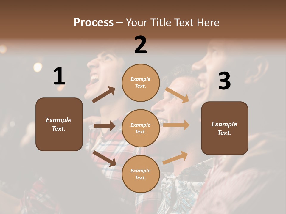 A Group Of Men Singing In A Bar PowerPoint Template