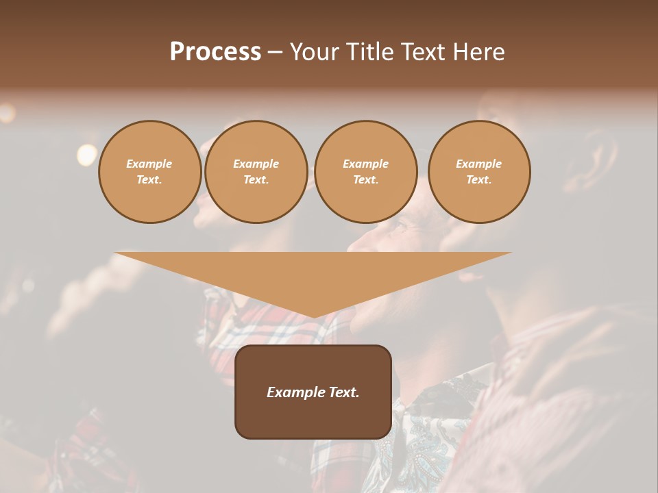 A Group Of Men Singing In A Bar PowerPoint Template