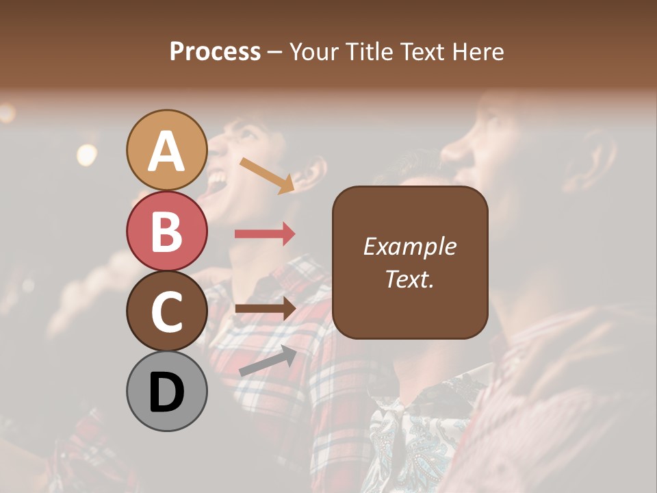 A Group Of Men Singing In A Bar PowerPoint Template