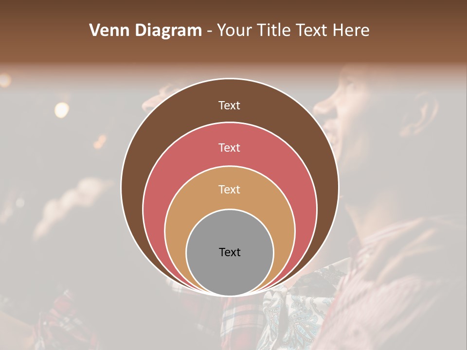 A Group Of Men Singing In A Bar PowerPoint Template