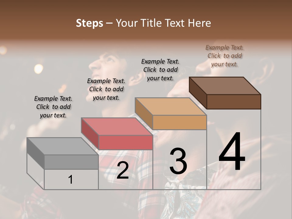 A Group Of Men Singing In A Bar PowerPoint Template