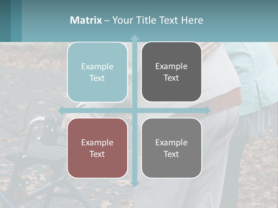 A Woman Pushing A Stroller With A Child In It PowerPoint Template