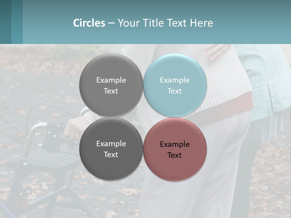 A Woman Pushing A Stroller With A Child In It PowerPoint Template