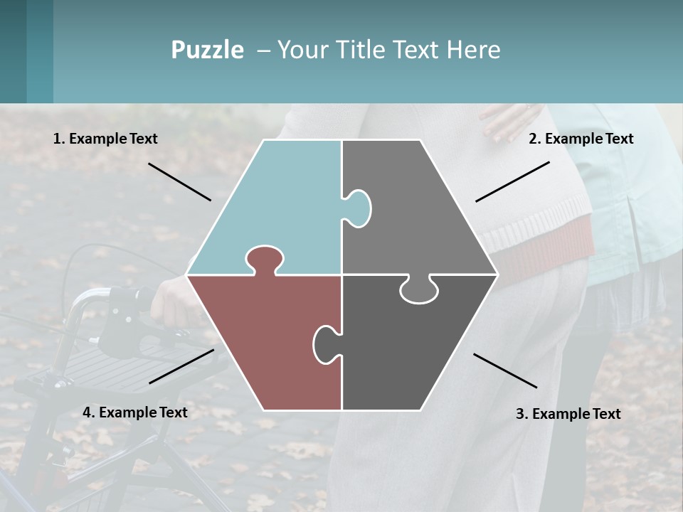 A Woman Pushing A Stroller With A Child In It PowerPoint Template