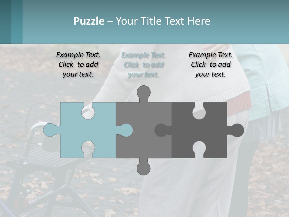 A Woman Pushing A Stroller With A Child In It PowerPoint Template