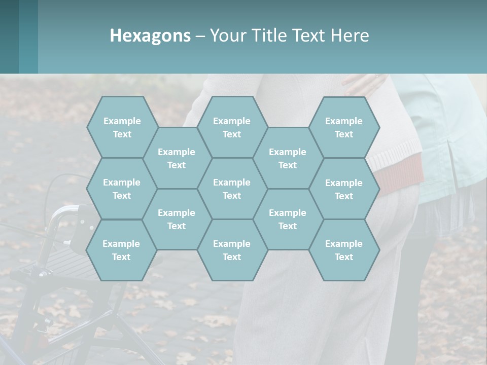 A Woman Pushing A Stroller With A Child In It PowerPoint Template