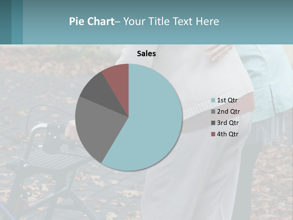 A Woman Pushing A Stroller With A Child In It PowerPoint Template