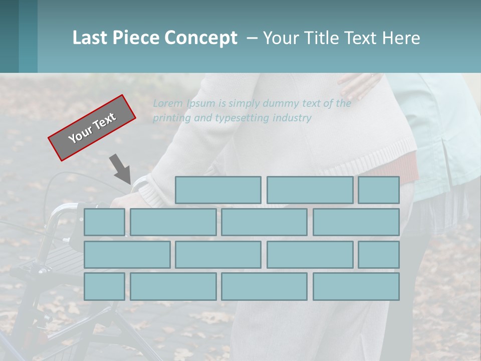 A Woman Pushing A Stroller With A Child In It PowerPoint Template