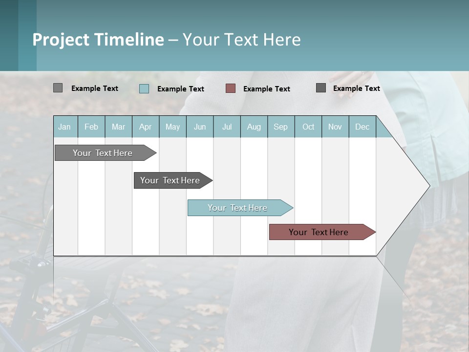 A Woman Pushing A Stroller With A Child In It PowerPoint Template