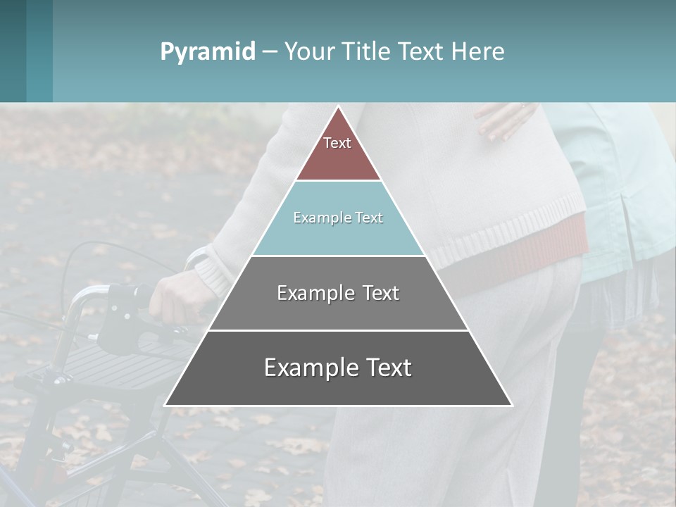 A Woman Pushing A Stroller With A Child In It PowerPoint Template