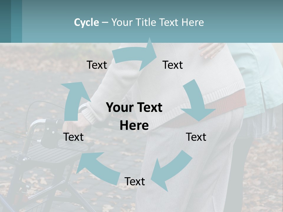 A Woman Pushing A Stroller With A Child In It PowerPoint Template
