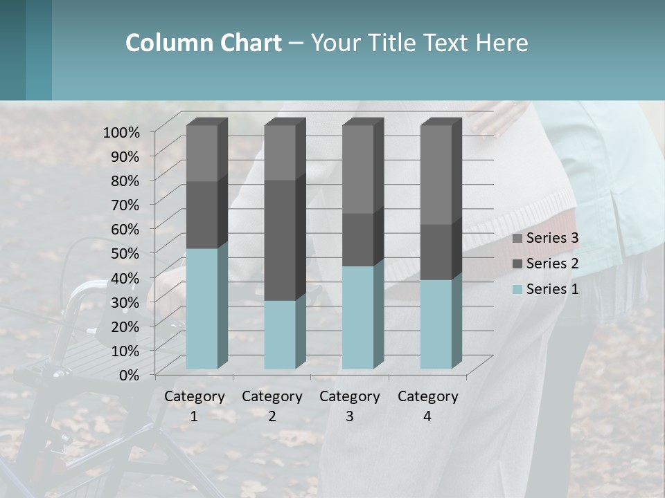 A Woman Pushing A Stroller With A Child In It PowerPoint Template